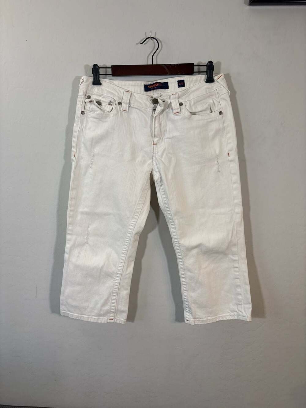 Vigoss Premium White Denim Capri Jeans Size 11/12